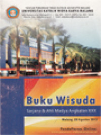 Image of Buku Wisuda Sarjana & Ahli Madya Angkatan XXX - Malang, 08 Agustus 2015