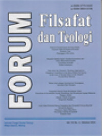 Image of Forum Filsafat: Dimensi Kemanusiaan Seorang Imam: Tinjauan Etika Kebajikan Kristiani; Menjadi Sahabat Sejati Teladan Kemartiran Dari Santo Maximiliam Kolbe; How Does The Dramatic Theology Approach To Purgatory Contribute To The Idea Of Merciful Justice In The Case Of Sexual Abuse In The Church?; Welas Asih Sebagai Spiritualitas Perjumpaan; Pengaruh Ekaristi Pada Kehidupan Umat: Penelitian Di Keuskupan Agung Palembang Dan Keuskupan Agung Makassar; Adat Sabat Sebatatn Banua Simpakng Dan Perspektif Gereja Katolik: Sebuah Komparasi