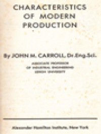 Image of Characteristics Of Modern Production