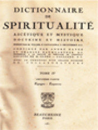 Image of Dictionnaire De Spiritualité (Ascétique Et Mystique; Doctrine Et Histoire) Tome IV.2: Espagne - Ezquerra