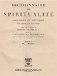 Image of Dictionnaire De Spiritualité (Ascétique Et Mystique; Doctrine Et Histoire) Tome I: AA - Byzance