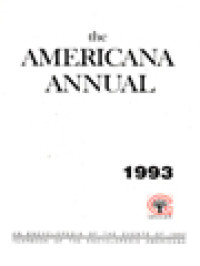 Image of The Americana Annual 1993 / Encyclopedia Americana