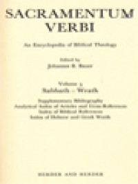Image of Sacramentum Verbi: An Encyclopedia Of Biblical Theology, Volume 3. Sabbath - Wrath