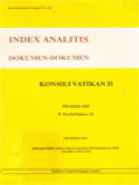 Image of Index Analitis Dokumen-Dokumen Konsili Vatikan II