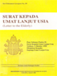 Image of Surat Kepada Umat Lanjut Usia (Letter To The Elderly)