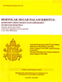 Image of Bertolak Segar Dalam Kristus: Komitmen Hidup Bakti Yang Dibaharui Di Milenium Ketiga