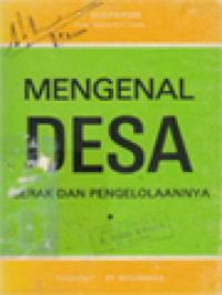 Image of Mengenal Desa: Gerak Dan Pengelolaannya