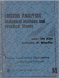 Image of Factor Analysis: Statistical Methods And Practical Issues