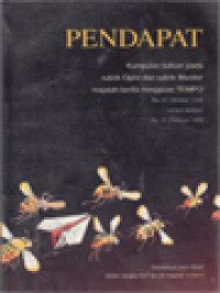 Image of Pendapat: Kumpulan Tulisan Pada Rubrik Opini Dan Rubrik Monitor Majalah Berita Mingguan Tempo No.01 Oktober 1998 Sampai Dengan No.21 Februari 1990