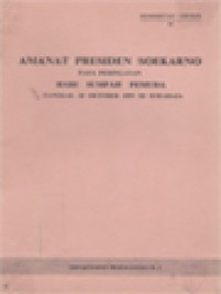 Image of Amanat Presiden Soekarno: Pada Peringatan Hari Sumpah Pemuda Tanggal 28 Oktober 1959 Di Surabaya
