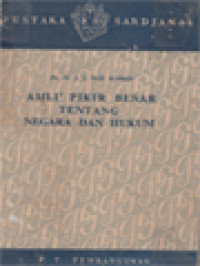 Image of Ahli-Ahli Pemikir Besar Tentang Negara Dan Hukum: Dari Plato Sampai Kant