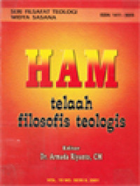 Image of HAM: Telaah Filosofis Teologis (9) / Armada Riyanto (Editor); Keadilan: Awal Cintakasih (67-72)