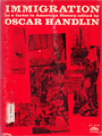 Image of Immigration: As A Factor In American History