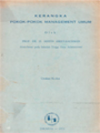 Image of Kerangka Pokok-Pokok Management Umum