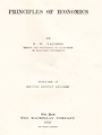 Image of Principles Of Economics Volume I