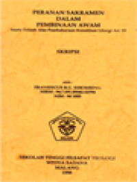 Image of Peranan Sakramen Dalam Pembinaan Awam, Suatu Telaah Atas Pembaharuan Konstitusi Liturgi Art. 59