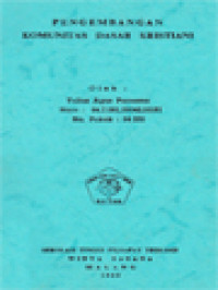 Image of Pengembangan Komunitas Dasar Kristiani