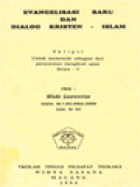 Image of Evangelisasi Baru Dan Dialog Kristen - Islam