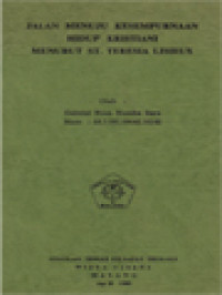 Image of Jalan Menuju Kesempurnaan Hidup Kristiani Menurut St. Teresia Lisieux