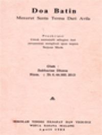 Image of Doa Batin Menurut Santa Teresa Dari Avila