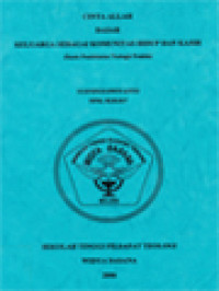 Image of Cinta Allah Dasar Keluarga Sebagai Komunikasi Hidup Dan Kasih (Suatu Pendekatan Teologi Praktis)