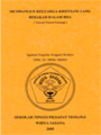Image of Membangun Keluarga Kristiani Yang Berakar Dalam Doa, (Tinjauan Pastoral Keluarga)