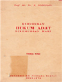 Image of Kedudukan Hukum Adat Dikemudian Hari