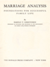 Image of Marriage Analysis: Foundations For Successful Family Life