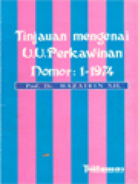 Image of Tinjauan Mengenai U.U Perkawinan Nomor: 1-1974