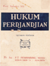 Image of Hukum Perdjandjian