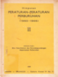 Image of Himpunan Peraturan-Peraturan Perburuhan (1950-1965) II
