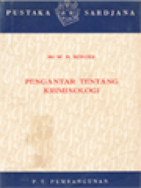 Image of Pengantar Tentang Kriminologi