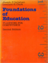 Image of Foundations Of Educational: Planning For Competence
