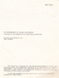 Image of The Determinants Of School Achievement: A Review Of The Research For Developing Countries