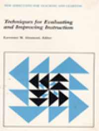 Image of Techniques For Evaluating And Improving Instruction / Lawrence M. Aleamoni (Editor)