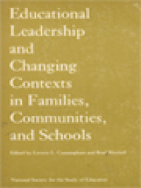 Image of Educational Leadership And Changing Contexts Of Families, Communities, And Schools / Luvern L. Cunningham, Brad Mitchell (Edited)