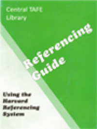 Image of Referencing Guide: Using The Harvard Reverencing System