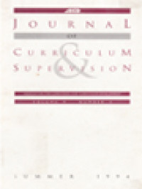 Image of Journal Of Curriculum & Supervision, Summer 1994