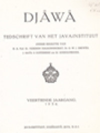 Image of Djåwå Tijschrift Van Het Java-Instituut: Mpu Sedah En Mpu Panuluh, Bharata-Yuddha