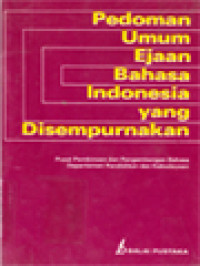 Image of Pedoman Umum Ejaan Bahasa Indonesia Yang Disempurnakan