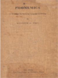 Image of Phonemics: A Technique For Reducing Languages To Writing