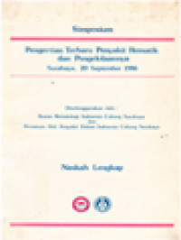 Image of Simposium Pengertian Terbaru Penyakit Rematik Dan Pengelolaannya: Surabaya, 20 September 1986 - Naskah Lengkap