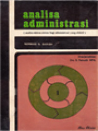 Image of Analisa Administrasi: Analisa Sistem-Sistem Bagi Administrasi Yang Efektif