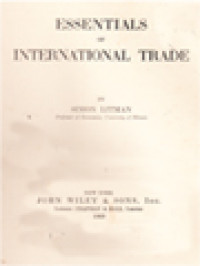 Image of Essentials Of International Trade