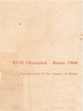 XVII Olympad - Rome 1960: Organization Of The Games In Rome