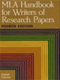 Image of MLA Handbook For Writers Of Research Papers