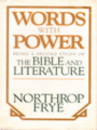 Image of Words With Power: Being A Second Study Of The Bible And Literature