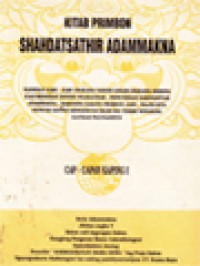 Image of Kitab Primbon Shahdatsathir Adammakna (Sambetanipun Betaljemur)