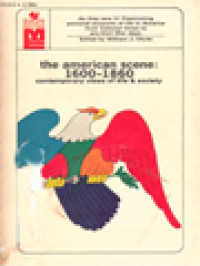 Image of The American Scene: 1600-1860 - Contemporary Views Of Life And Society