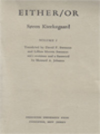 Image of Either/Or, Volume I